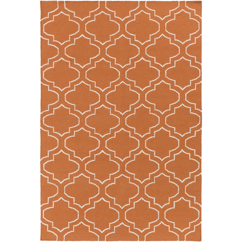 Aylesworth Wool Geometric Indoor Rug, Rectangle 9' x 12'