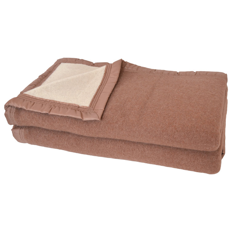 Couverture épaisse en laine lavable Laine, Simple, Chamois