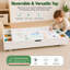 Table d'activités et centre d'activités pour enfants, table d'activités réversible pour enfants 3 en 1 et organisateur de jouets compatible, conception à profil bas pour le rangement sous le canapé / lit