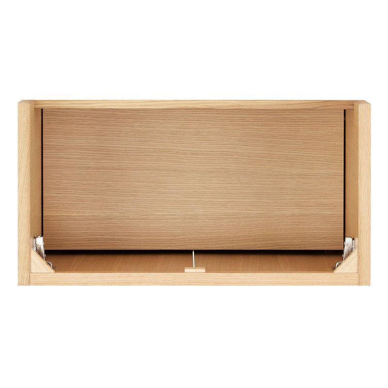 30" Fircrest Single Bathroom Vanity with Integral Sink, Sandy Oak