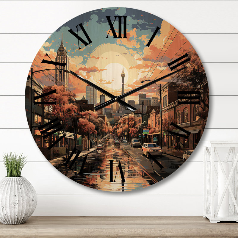 Très grande horloge murale Atlanta, Petit