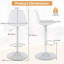 Swivel Upholstered Adjustable Height Bar Stool-533812856