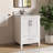 Aura 24'' Fully Assembled Single Bathroom Vanity With Solid Surface Engineered Marble Top and Backsplash-2132894083