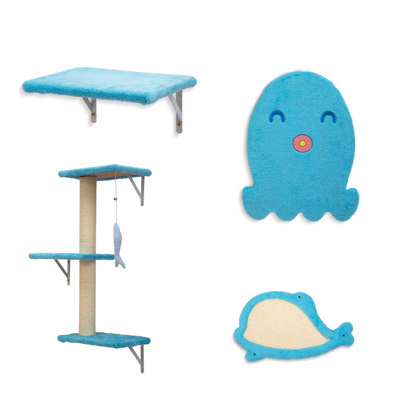 Tablettes murales pour arbre à chat