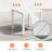 Aluminum Square Side/End Table-657987869
