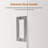 50"-54" W X 76" H Frameless Single Sliding Shower Door,  5/16" (8Mm) Thickened Upgrade Tempered Glass Door, Smooth Roller Stainless Steel Hardware, Reversible Mounted Modern Bathroom Enclosure-114358827