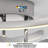 Orly Modern Flush Mount Ceiling Light Fixture, Chrome