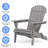 Durable Cedar Wood Folding Adirondack Chair Set For Patio, Garden, And Outdoor Relaxation With Easy Assembly And Comfortable Design-2140736489