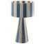 Lampe de table rayée en coton tissé à la main-111178356