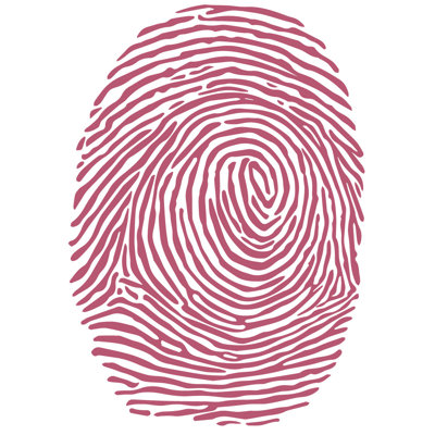 Décalcomanie murale à empreinte digitale