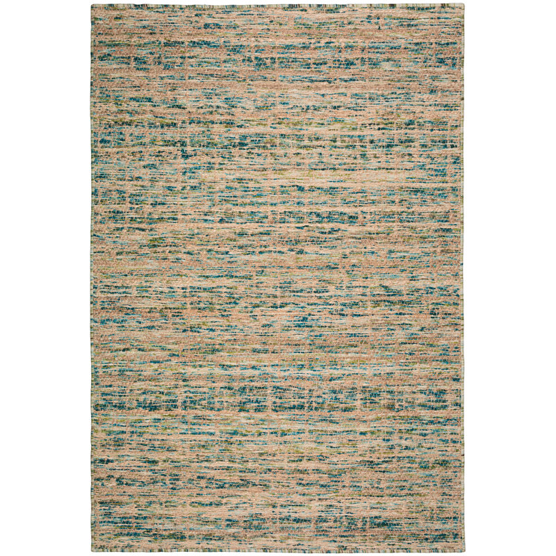 Tapis bleu sarcelle Averymarie SA1, Rectangle 5 pi x 7 pi 6 po