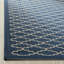 Joyner Looped/Hooked Navy/Beige Indoor/Outdoor Rug-12476279