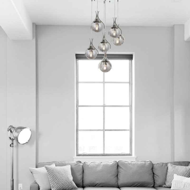 Lustre en grappe à 6 lumières
