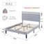 Full Upholstered Bed With 2 Nightstands – Modern Bedroom Set-259129333