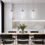 Square Crystal Column Glass Chandelier-129036986-129036984