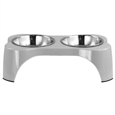 Ensemble de 3 bols surélevés pour animaux de compagnie Gibson Home Bow Wow Meow