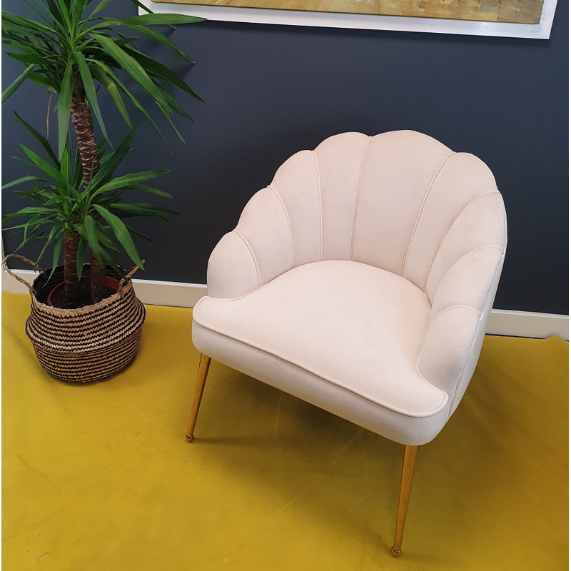 Fatih 45cm H Upholstered Parsons Chair, Cream