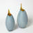 Frosted Vase w/Amber Casing-71272870-71272872