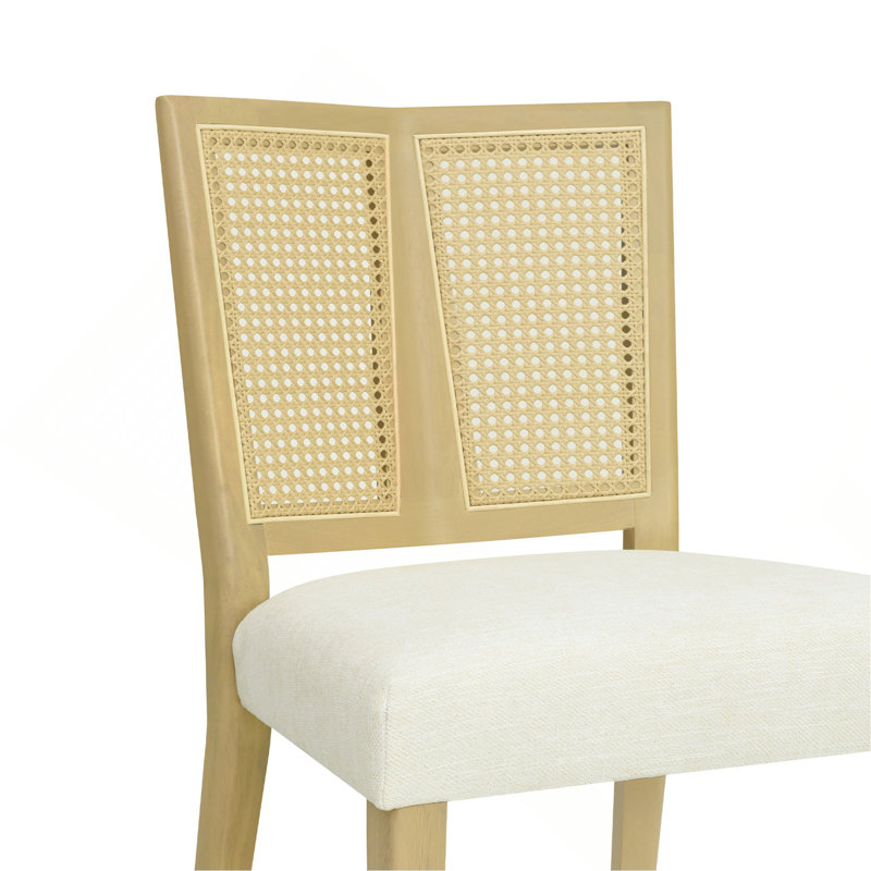 Ensemble de 2 chaises de salle à manger en rotin