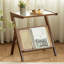 Table de chevet décorative - Pratique et pratique pour la chambre à coucher, table basse en verre