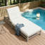 Chaise longue d'extérieur inclinable avec coussin-1247179067