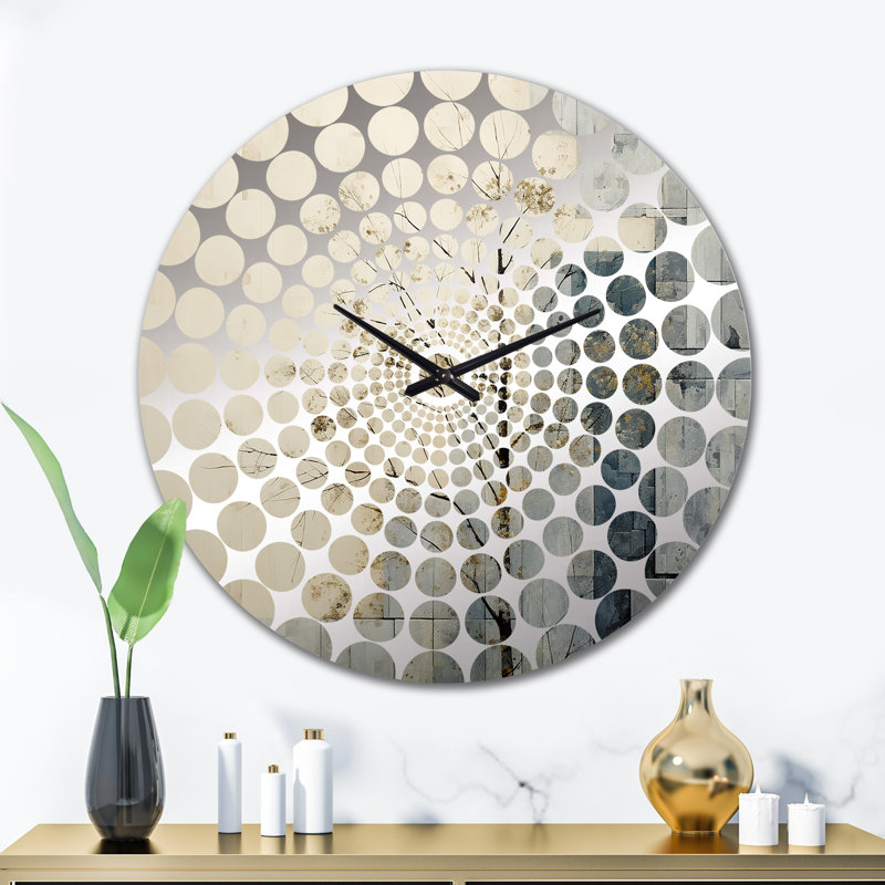 Nature Split - Horloge murale formes abstraites, Très grand