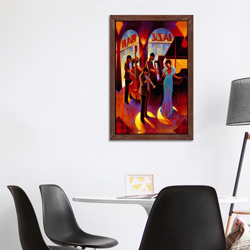 At The Top by Keith Mallett - Print on Canvas, Brown Framed, 66.04 cm H x 45.72 cm W