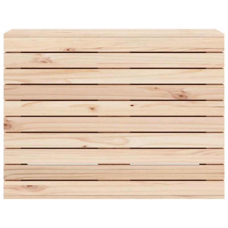 Wood Laundry Basket, Natural, 26" H x 34.8" W x 17.3" D