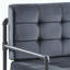 Fauteuil d'appoint en mousse à mémoire de forme, revêtement en velours et coussin décoratif