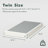 Likins 4 Inch Metal Box Spring with Frabric Cover, Easy Assembly-619314354