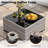 6-Piece Rattan Outdoor Conversation Set with Cushions and Glass Coffee Table & Optional Fire Pittable-1158271552
