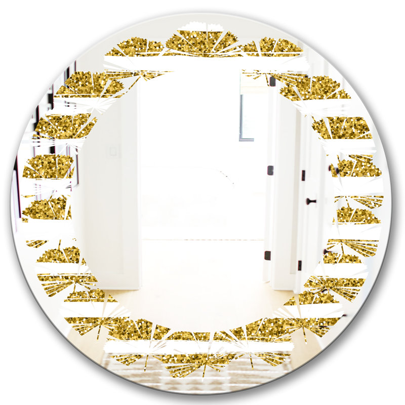 Miroir mural Leaves, H 23,6 po x l 23,6 po
