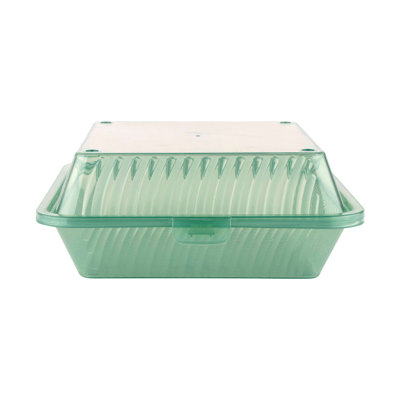 Contenant alimentaire à emporter simple GET EC-10-1-CL, 9 po x 9 po, (ensemble de 12)