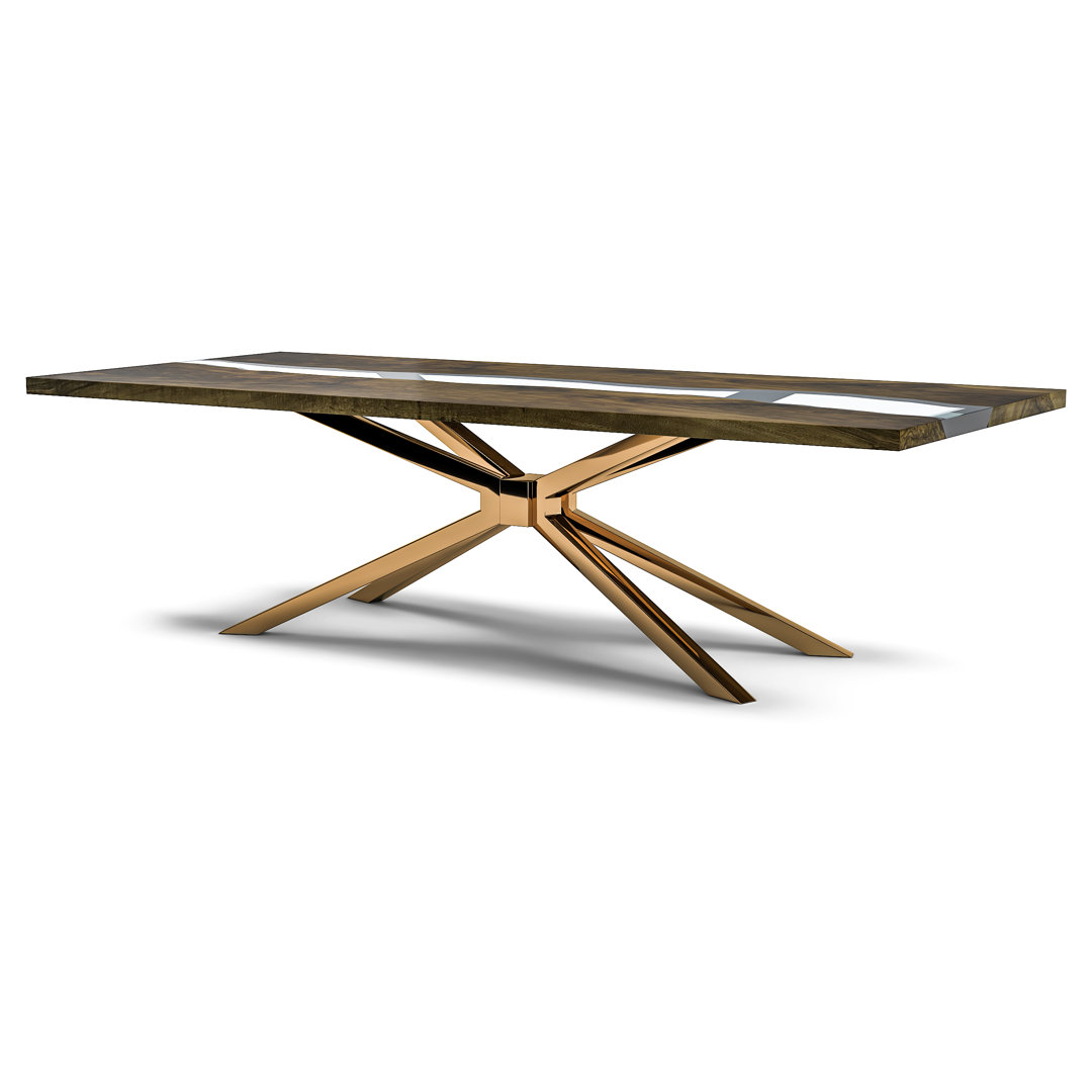 Alcantara Metal Base Dining Table Arditi Collection 