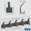 Pasuruan Metal Wall 10 - Hook Wall Mounted Coat Rack