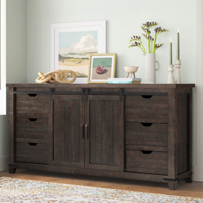 Karley 70 " W Pine Solid Wood Sideboard