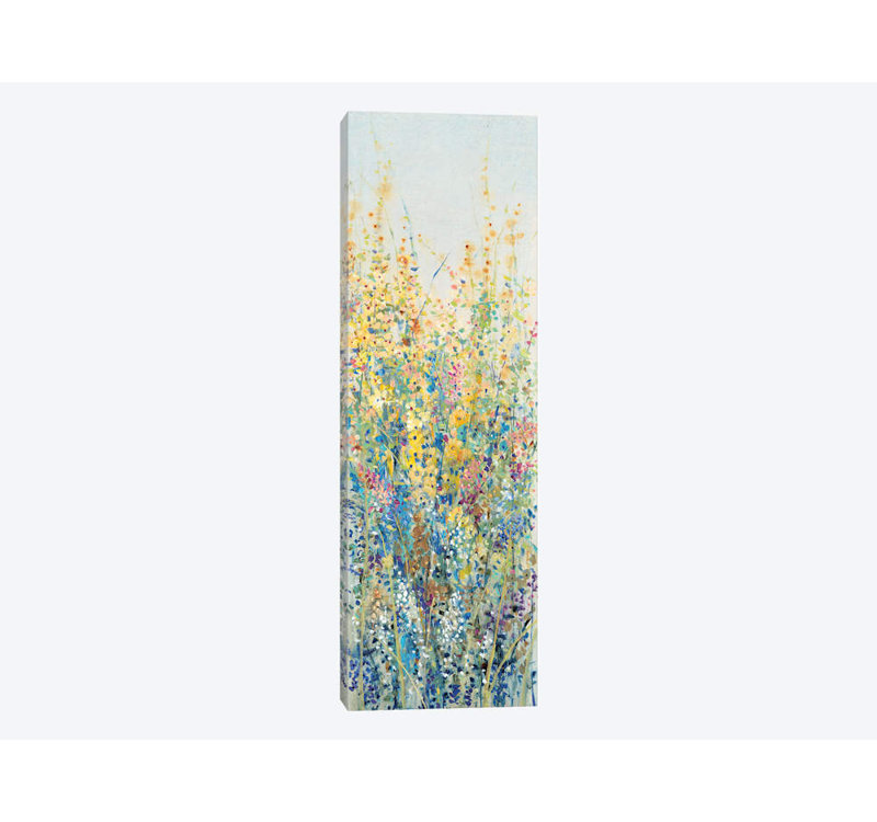 «Wildflower Panel III» par Timothy O 'Toole - impression panoramique sur toile tendue, H 36 po x l 12 po x P 1,5 po