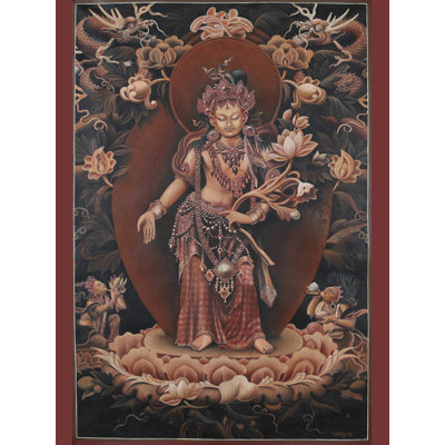 Newari Padmapani - Tibetan Buddhist Brocadeless Thangka