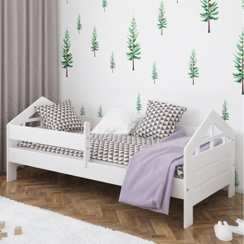 Leach Standard House Beds, White, European Toddler (80 x 160 cm)