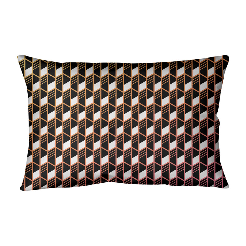 Coussin en coton Katelyn Elizabeth, Pas de bourre, Coucher de soleil