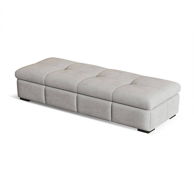 Banc avec revêtement, Gris
