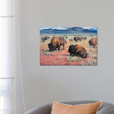 Home OntheRange by Jack Sorenson - Wrapped Canvas Painting
