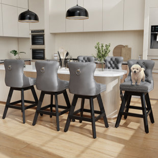 Ensemble de 6 tabourets de bar Velvet