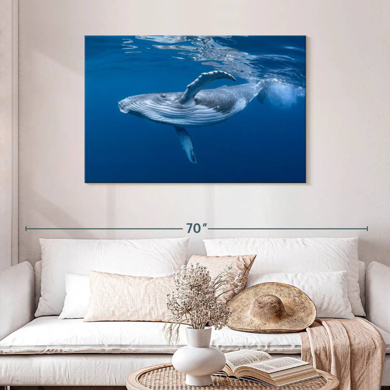 Brampt Baby Humpback Whale, 30" H x 45" W