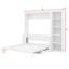 Lit escamotable double avec bureau, lit escamotable en bois avec bureau-1874900193