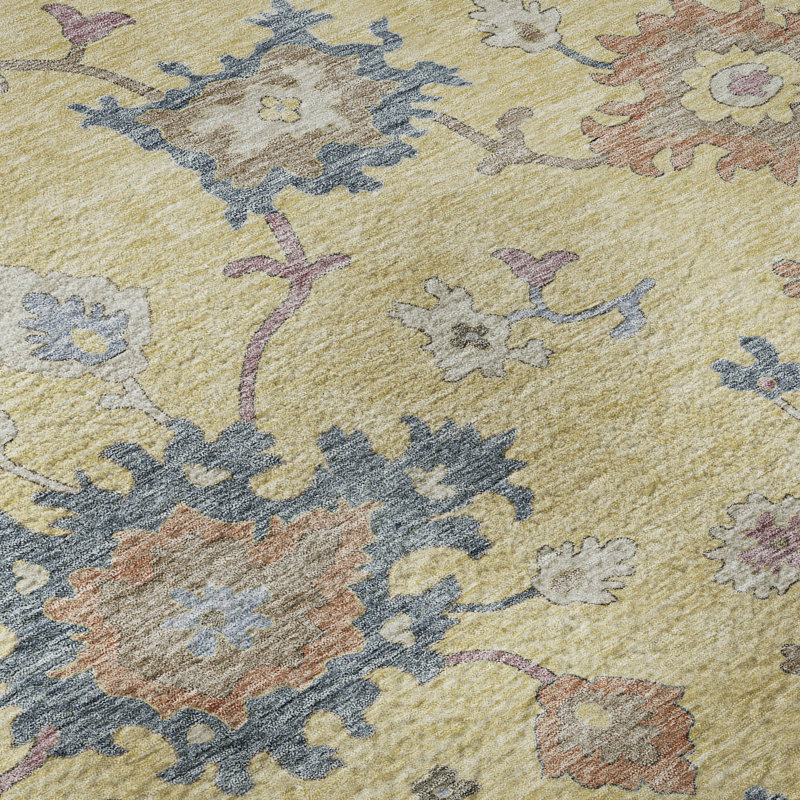 Premium Machine Washable Jaylin AMF1218 Global Rug, Rectangle 1'8" x 2'6"