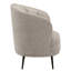 Glynes Upholstered Channel Back Curved Chair Beige-2016578988