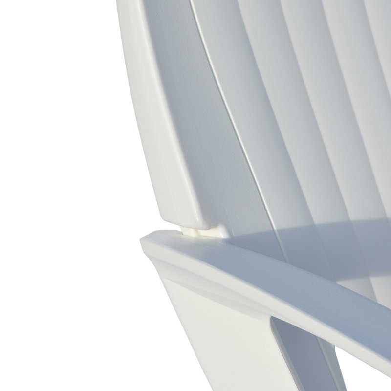 Buschwick Plastic / Acrylic Rocking Chair, White
