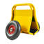 Chariot à panneau robuste, chariot à dalle, deux jolies poignées, pneus en caoutchouc solide de 10 po, super poids de 1000 lb, mouvement tout-terrain pour les panneaux de gypse épais et le matériau de la porte (jaune)
