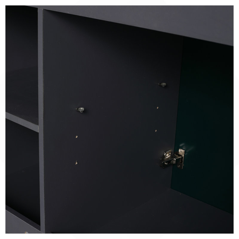 Meuble-lavabo autoportant de 48 po et 3 portes d'armoire à fermeture en douceur - sans le lavabo
